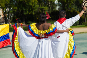 Wall Mural - dancers in a carnaval