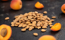 Shelled Apricot Kernels (close Up Shot; Selective Focus)
