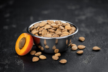 Sticker - Shelled Apricot Kernels (close up shot; selective focus)