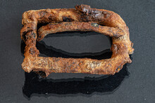 Old Rusty Vintage Belt Buckle Hand Forged