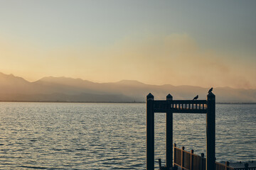 Wall Mural - lake in the evening