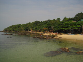 Wall Mural - The stunning beaches, islands and turquoise ocean outside of Sihanoukville (Kampong Som) in Cambodia, Asia