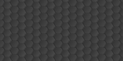 Wall Mural - abstract black hexagonal background, hexagon shape, vector illustration