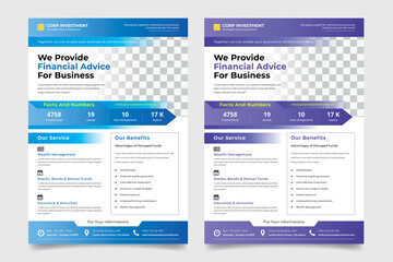 Naklejka na meble Corporate business flyer template design