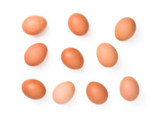 Raw Chicken Brown Eggs