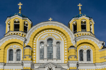 Wall Mural - St. Vladimir Cathedral (or Volodymyrsky Cathedral). Kyiv (Kiev), Ukraine. Cathedral - one of city major landmarks and mother cathedral of Ukrainian Orthodox Church.