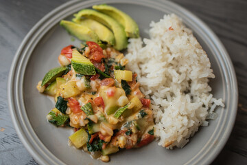 Calabacitas con queso