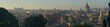 Panoramic view of Rome at sunrise

