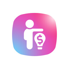 Sticker - Business Idea - Mobile App Icon