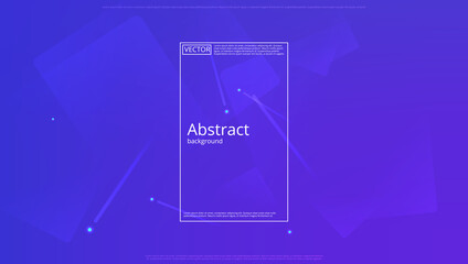 Wall Mural - abstract banner with gradient shapes and blur background with dark neon color. dynamic shape composi
