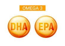 Omega 3 Fatty Acid Dha Epa Capsule. Fish Oil Gold Capsule