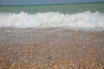 waves on the beach