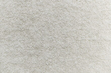 Close Up Of White Carpet. Top View Of Texture Of White Foot Scraper. Background.