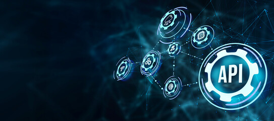 Internet, business, Technology and network concept. Application Programming Interface. Software development tool.