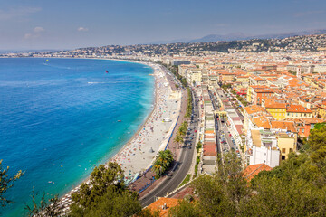 Wall Mural - Aerial view of Nice, France