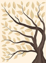 Wall Mural - Trees with leaves