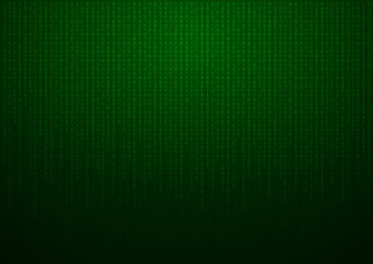 Wall Mural - Binary code abstract technology background. Global network