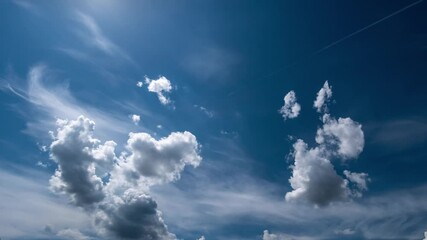 time lapse of white clouds on a sky
