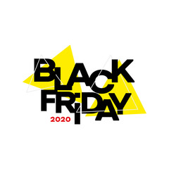 Black Friday 2020 logotype without background