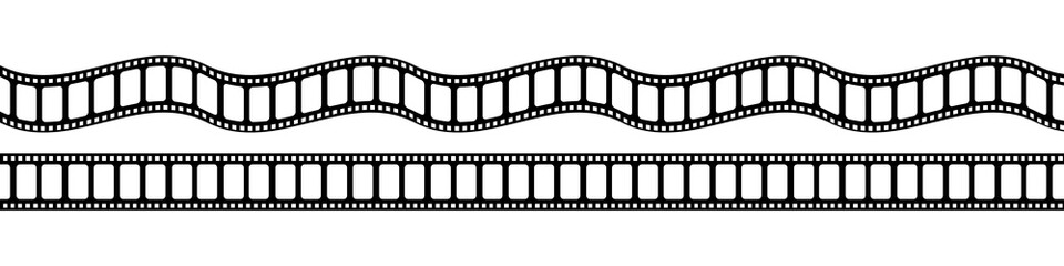Wall Mural - film strip. black film stripe, isolated. vector blank film strip. vector illustration