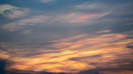 Wall Mural - beautiful sunset twilight colorful cloud sky landscape background