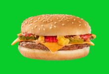 Classic Hamburger - King , Fast Food - Cut Out Burger