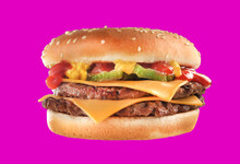 Tasty Burger - King ,Fast Food - Cut Out Burger