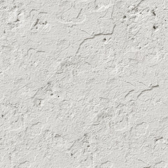 Wall Mural - Seamless white painted concrete wall texture. 4K