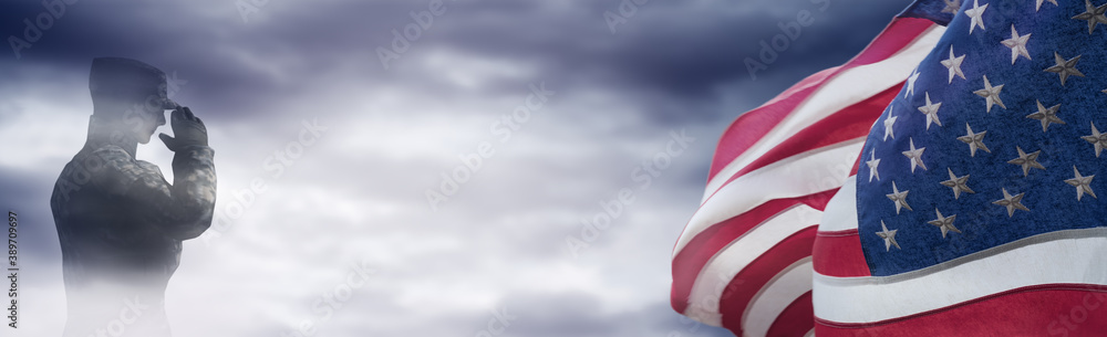 American National Holiday. US Flag background with American stars ...