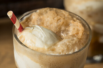 Wall Mural - Homemade Brown Cow Ice Cream Float