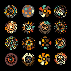 Aufkleber - Ethnic handmade ornament for your design