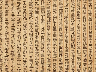 Aufkleber - Egypt hieroglyphs, grunge seamless pattern for your design