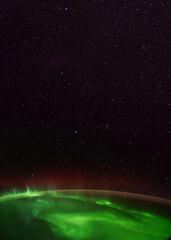 Wall Mural - the aurora from the international space station (iss). elements of this immage supplied by nasa.