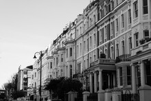 Black And White Image Of A Cityscape Of London
