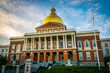 The Massachusetts State House atop Beacon Hill