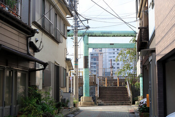 Poster - 佃島住吉神社鳥居