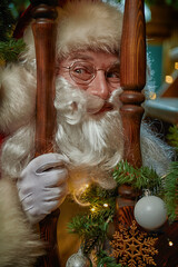 Wall Mural - jolly Santa Claus