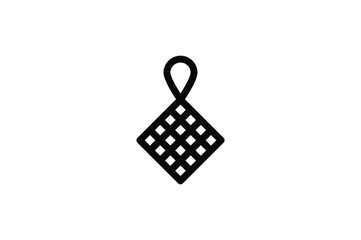 Sticker - Jewelry Outline Icon - Earring