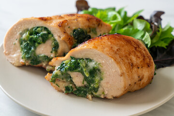 Sticker - chicken breast stuffed with cheese and spinach