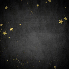 confetti, golden texture on a dark background