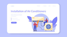 Air Conditioning Repair And Instalation Service Web Banner