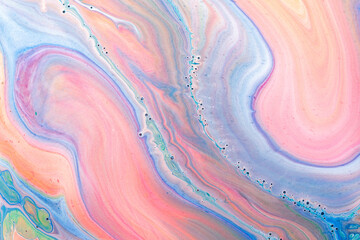 Wall Mural - Abstract Pink Acrylic pour Liquid marble surfaces Design.