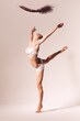 © Artem Popov - ballerina in underwear with brown feather