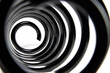 © eliosdnepr - Inside the coiled metal springs on white