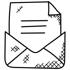 Poster - 
An open envelope representing read message 
