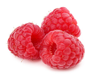 Wall Mural - Raspberry isolated on white background