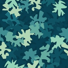 Camouflage military marine seamless pattern background vector illustration