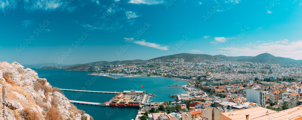 View over the bay of Kuşadası on the Aegean coast