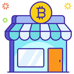 Canvas Print - Bitcoin Shop 