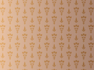 Wall Mural - vintage background with seamless pattern.